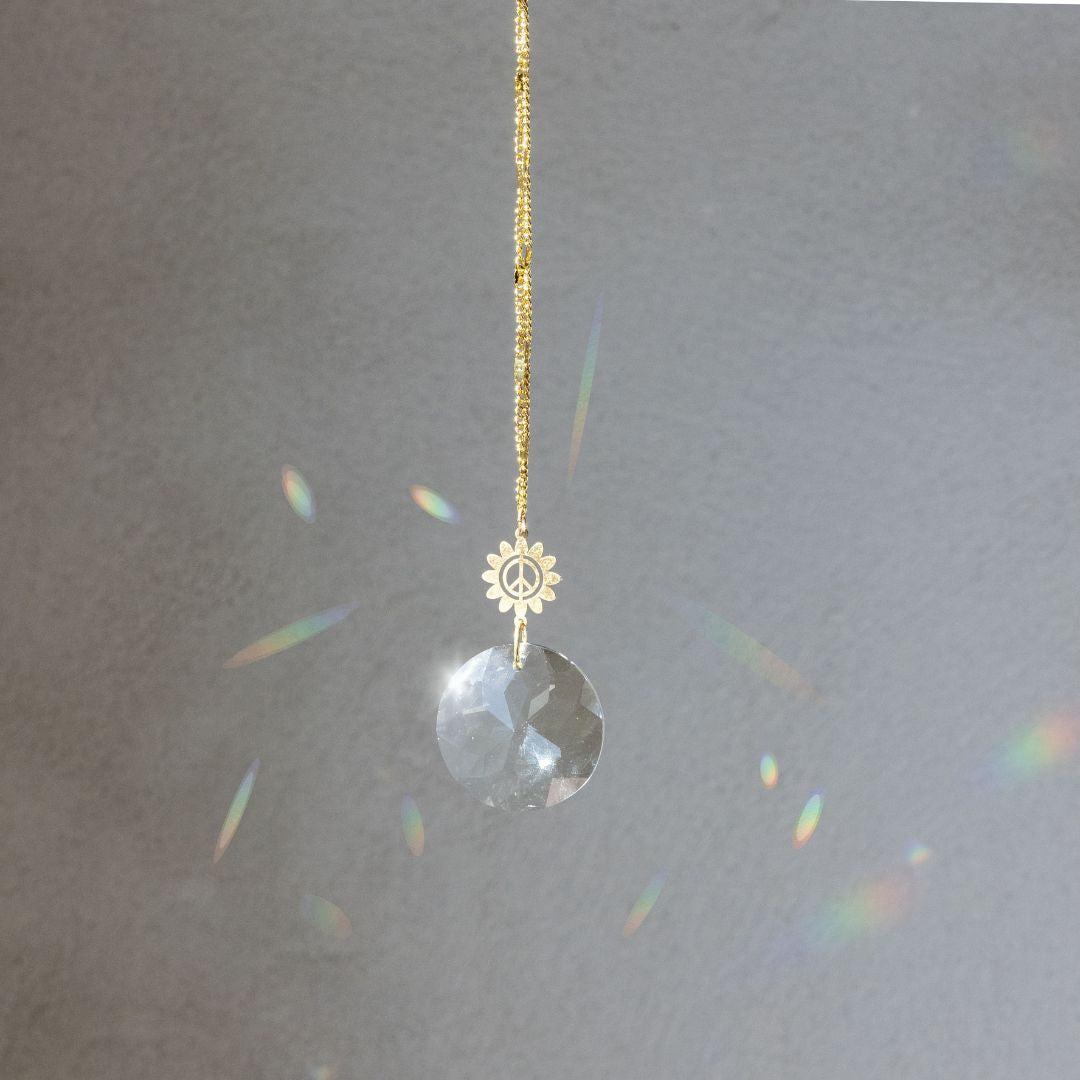 Pocket Suncatcher - Peace Flower