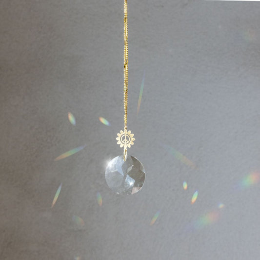 Pocket Suncatcher - Peace Flower