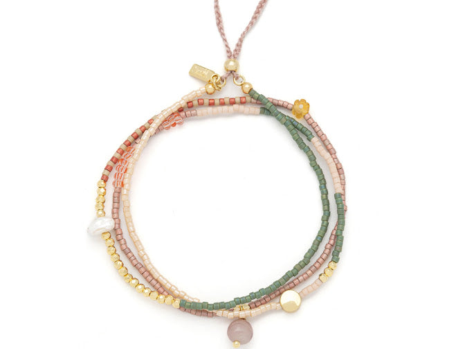 Mixed Media Wrap Bracelet/Necklace