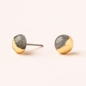 Dipped Stone Stud Earring