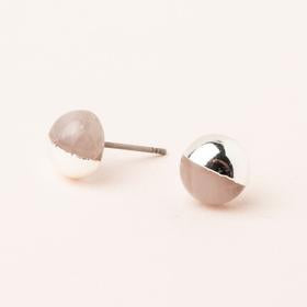 Dipped Stone Stud Earring