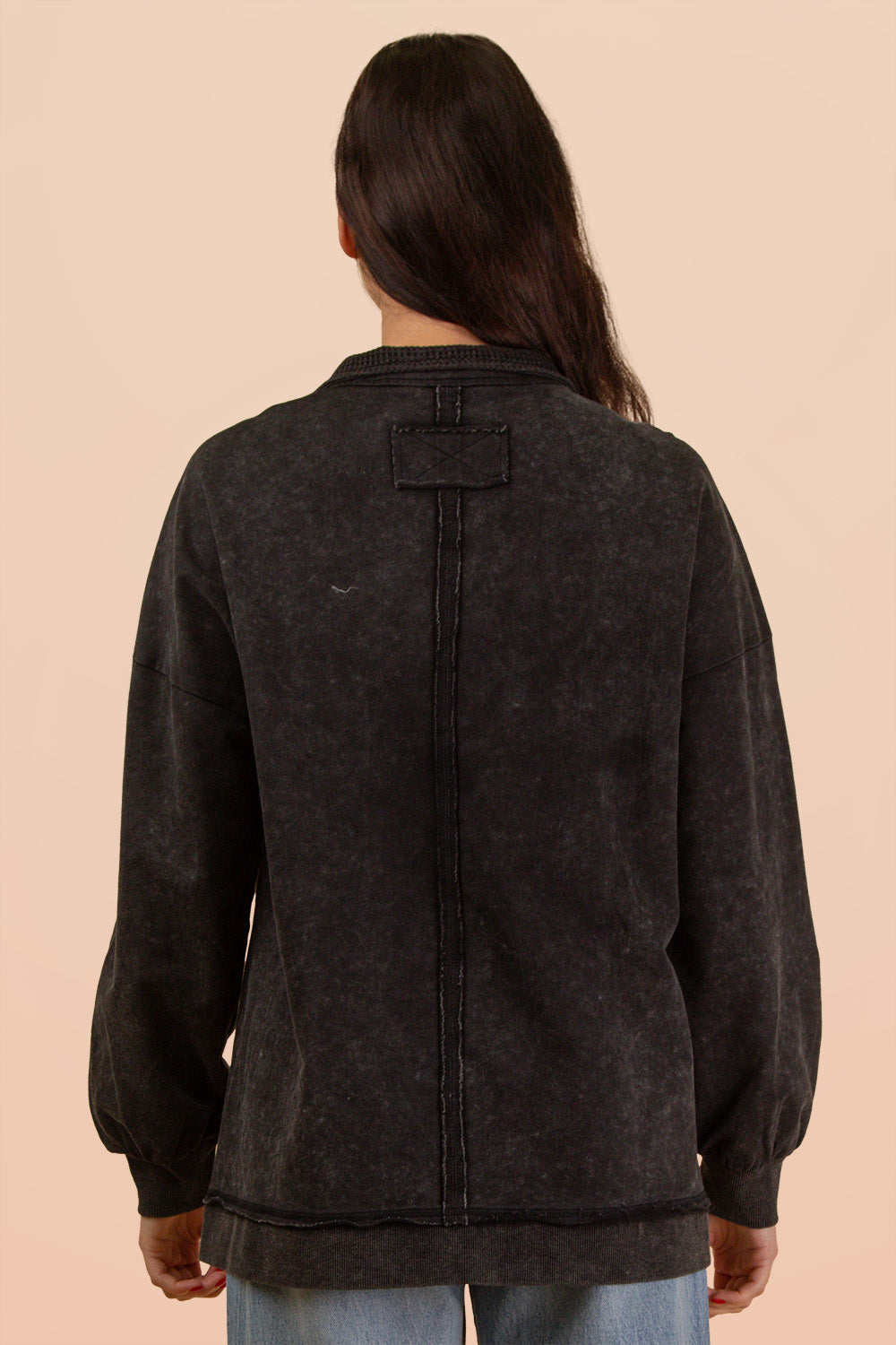 The Cozy Half Button Top