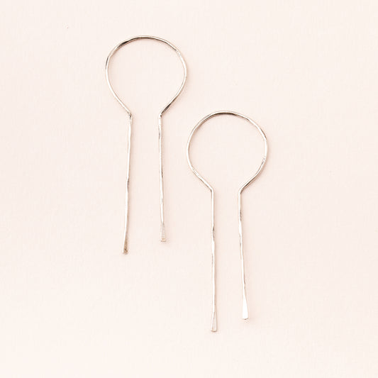 Refined Earring Collection-Equinox Keyhole Hoop