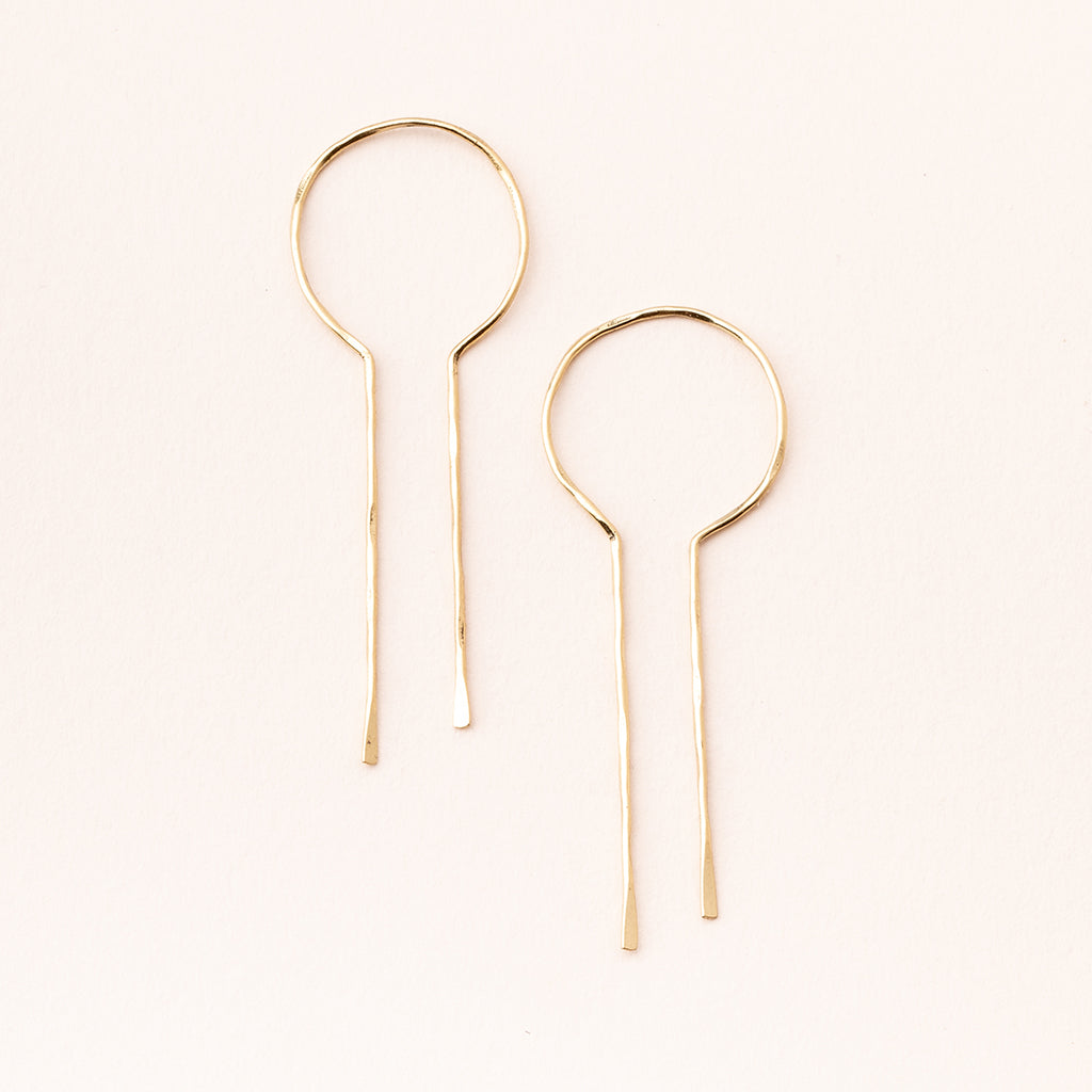 Refined Earring Collection-Equinox Keyhole Hoop