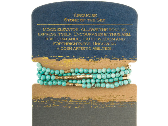 Stone Wrap Bracelet/Necklace