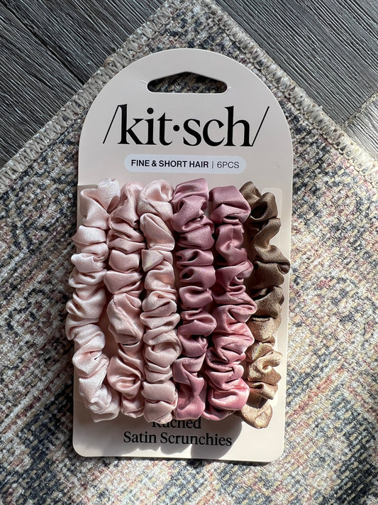 Ultra Petite Satin Scrunchies