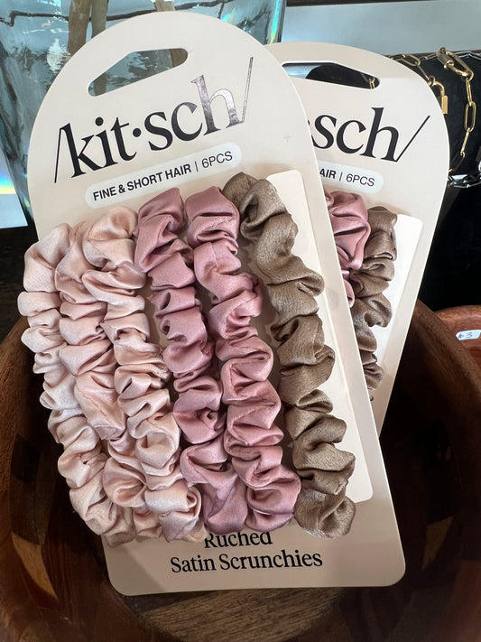 Ultra Petite Satin Scrunchies