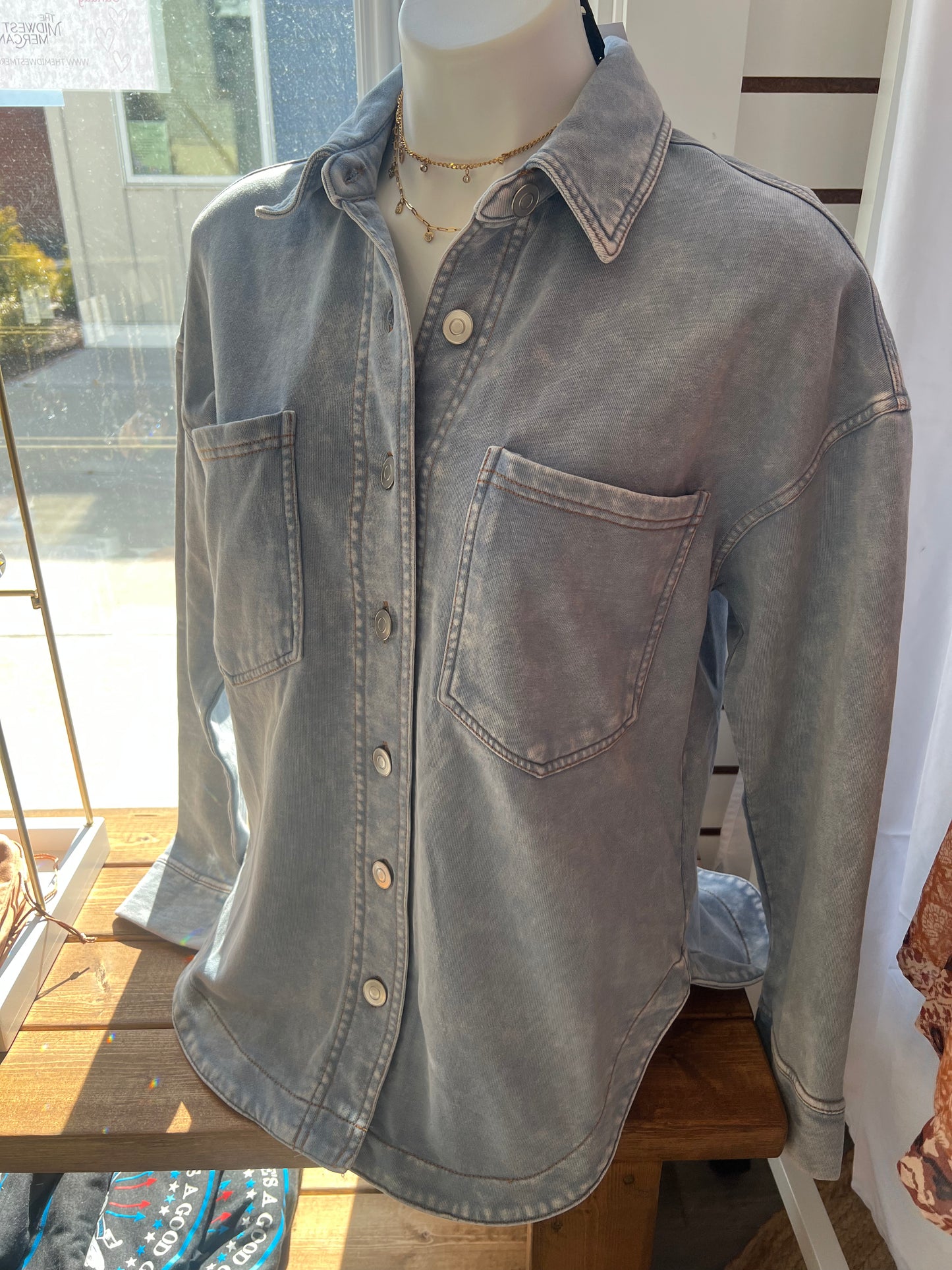 The Driftwood Knit Shacket