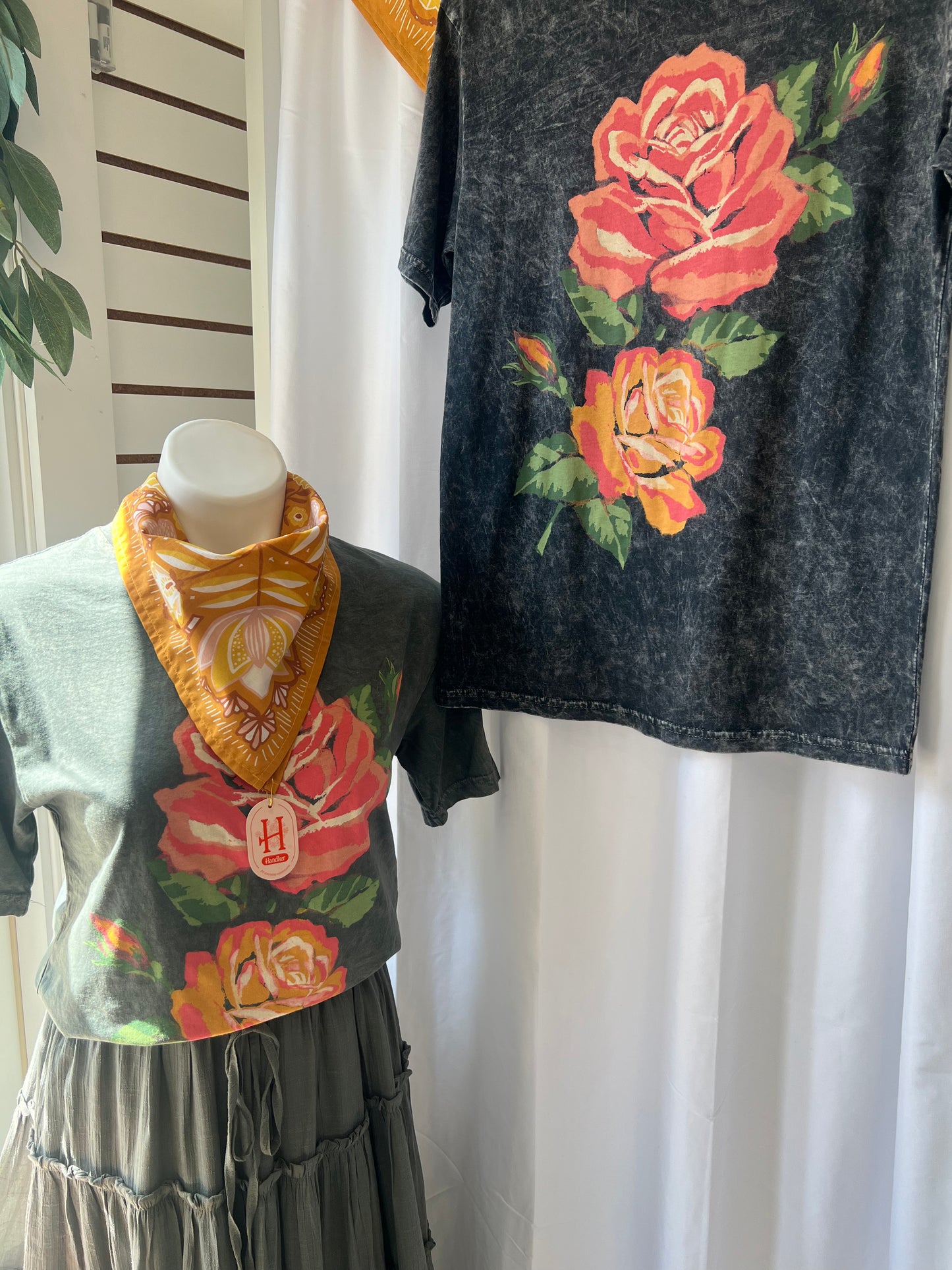 Painted Roses Boyfriend Tee
