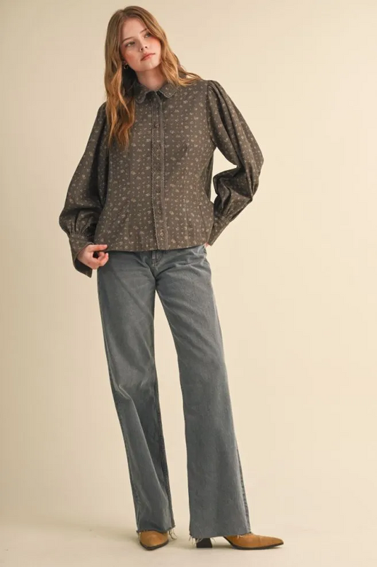 Cocoa Bloom Top