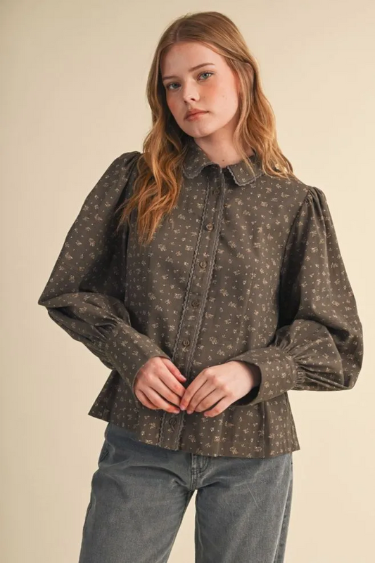 Cocoa Bloom Top