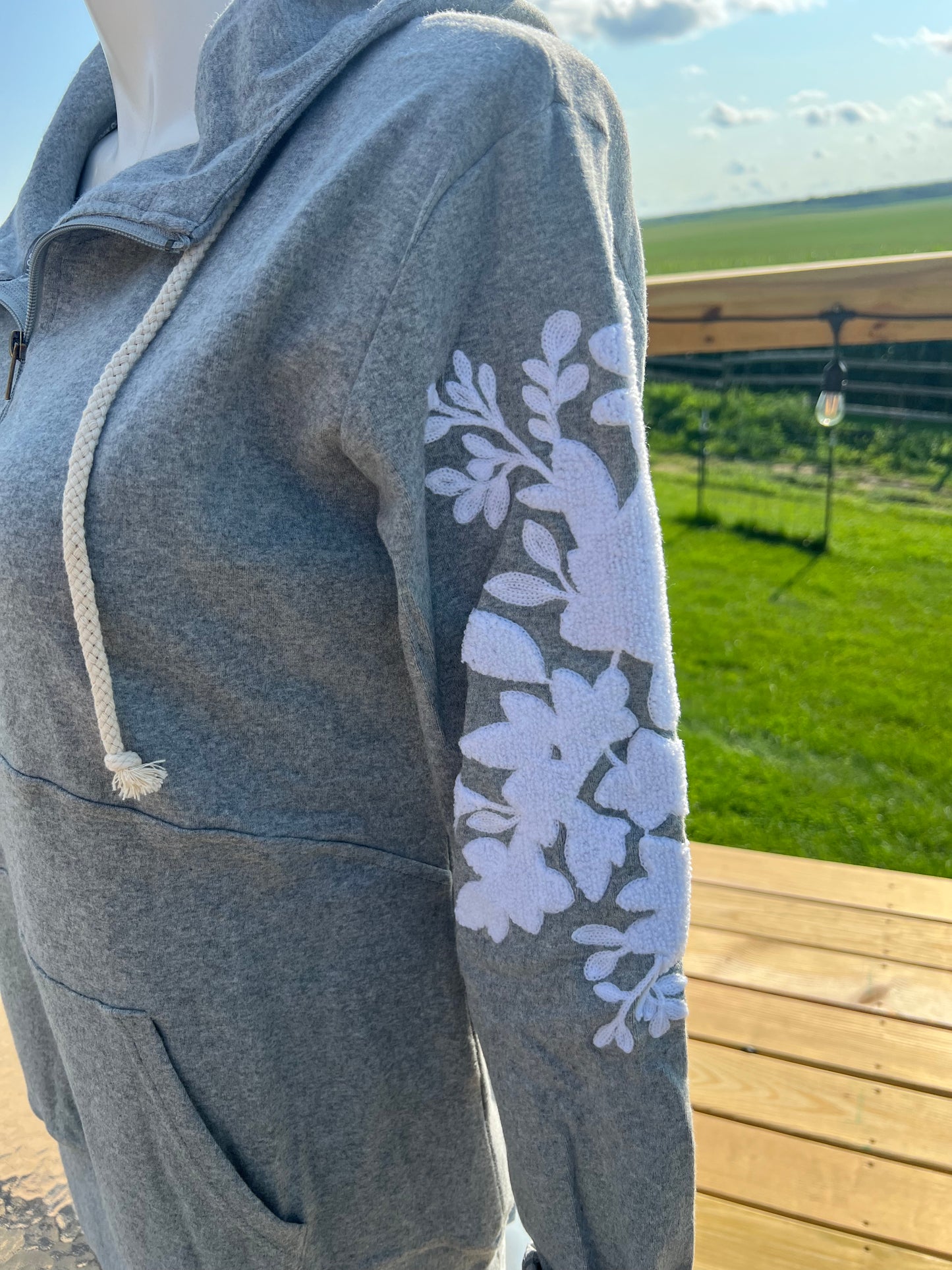 "What in Carnation?" Half Zip Sweatshirt