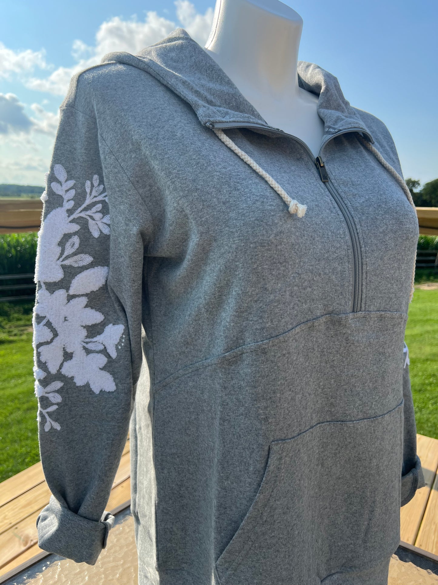 "What in Carnation?" Half Zip Sweatshirt