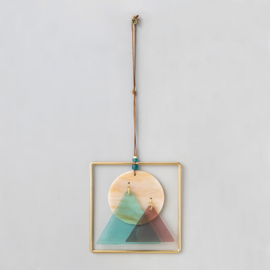 Stained Glass Light Catcher - Sunrise Mountains