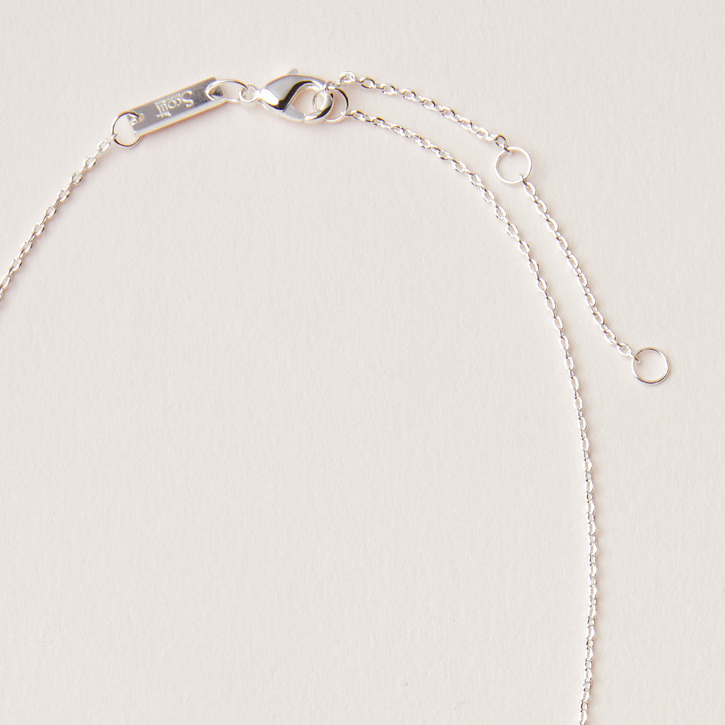 Stone Intention Charm Necklace - Rose Quartz/Silver