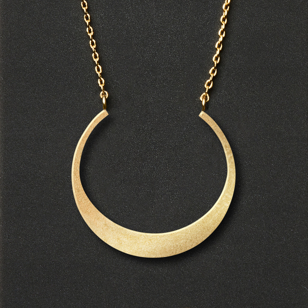 Refined Necklace Collection - Crescent/Gold