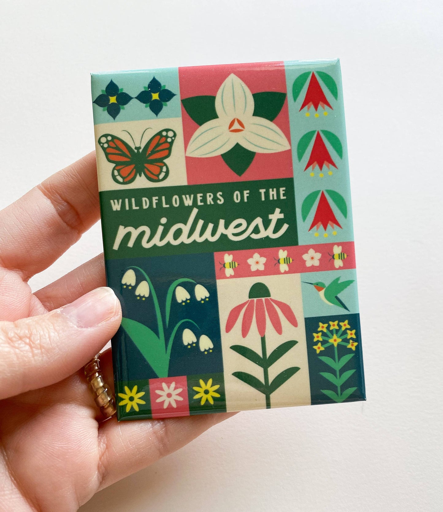 Midwest Wildflowers Souvenir Magnet