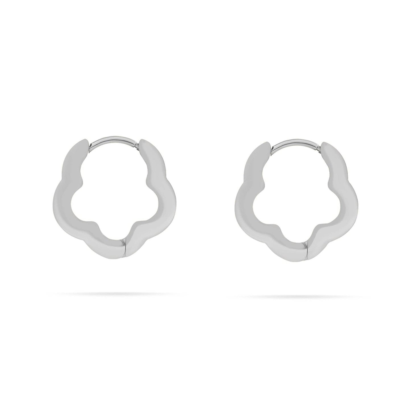 Flower Huggie Earrings
