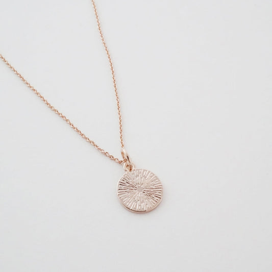 Little Boom Pendant Necklace-Rose Gold