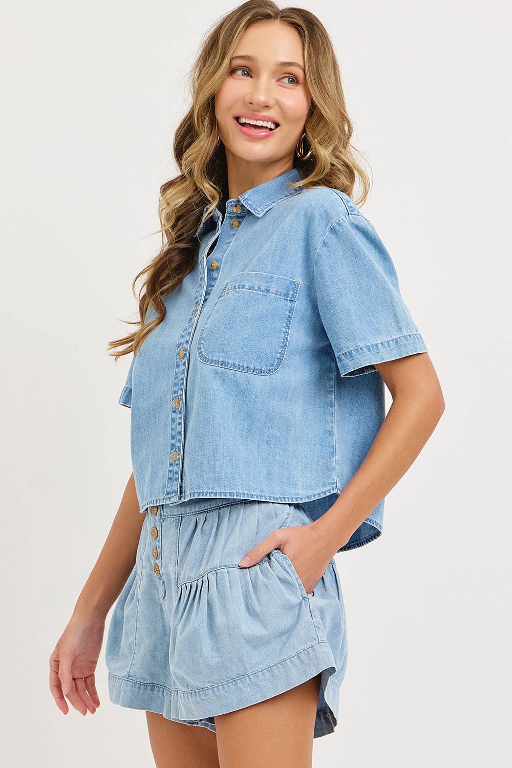 Willow Denim Top