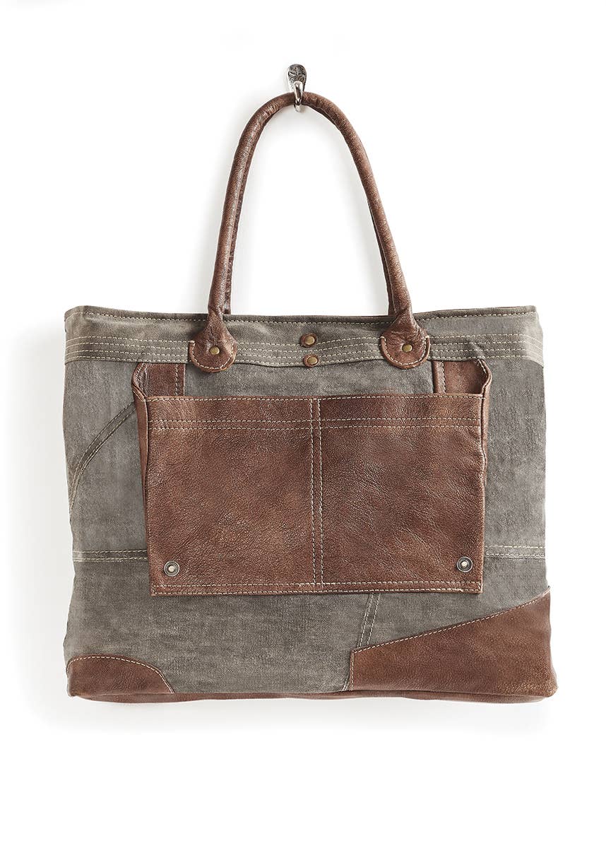 Dakota Up-Cycled Canvas Shoulder Bag