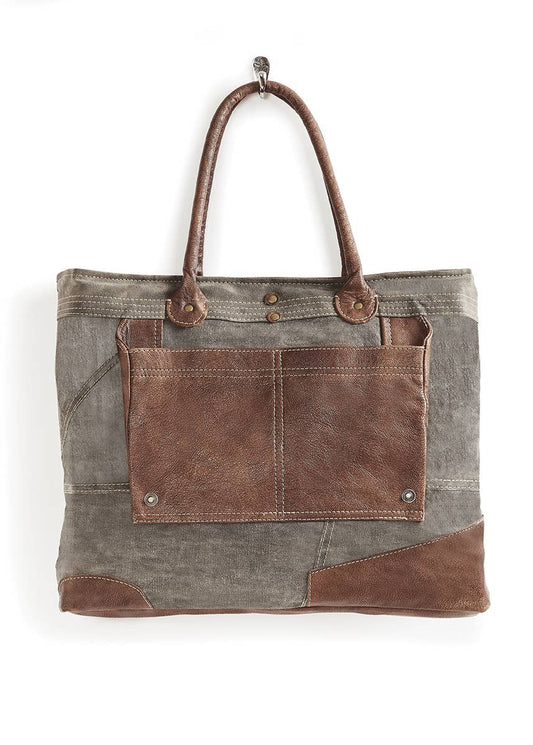 Dakota Up-Cycled Canvas Shoulder Bag