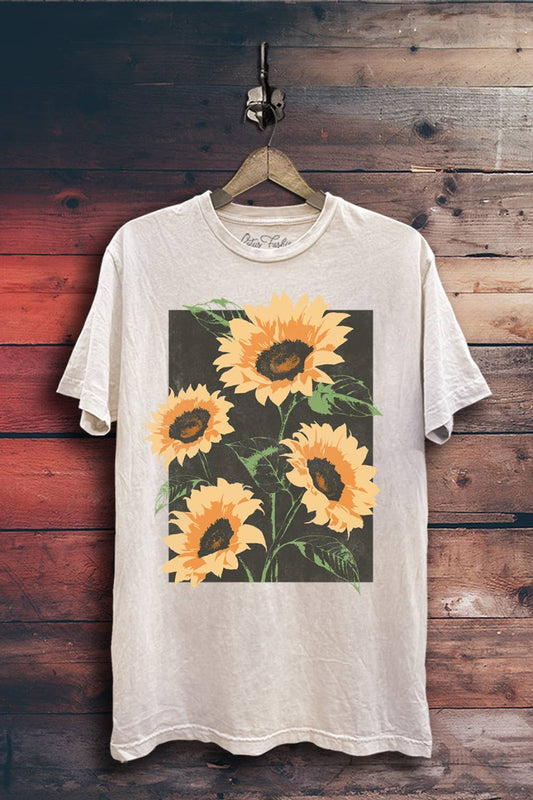 Golden Bloom Boyfriend Tee