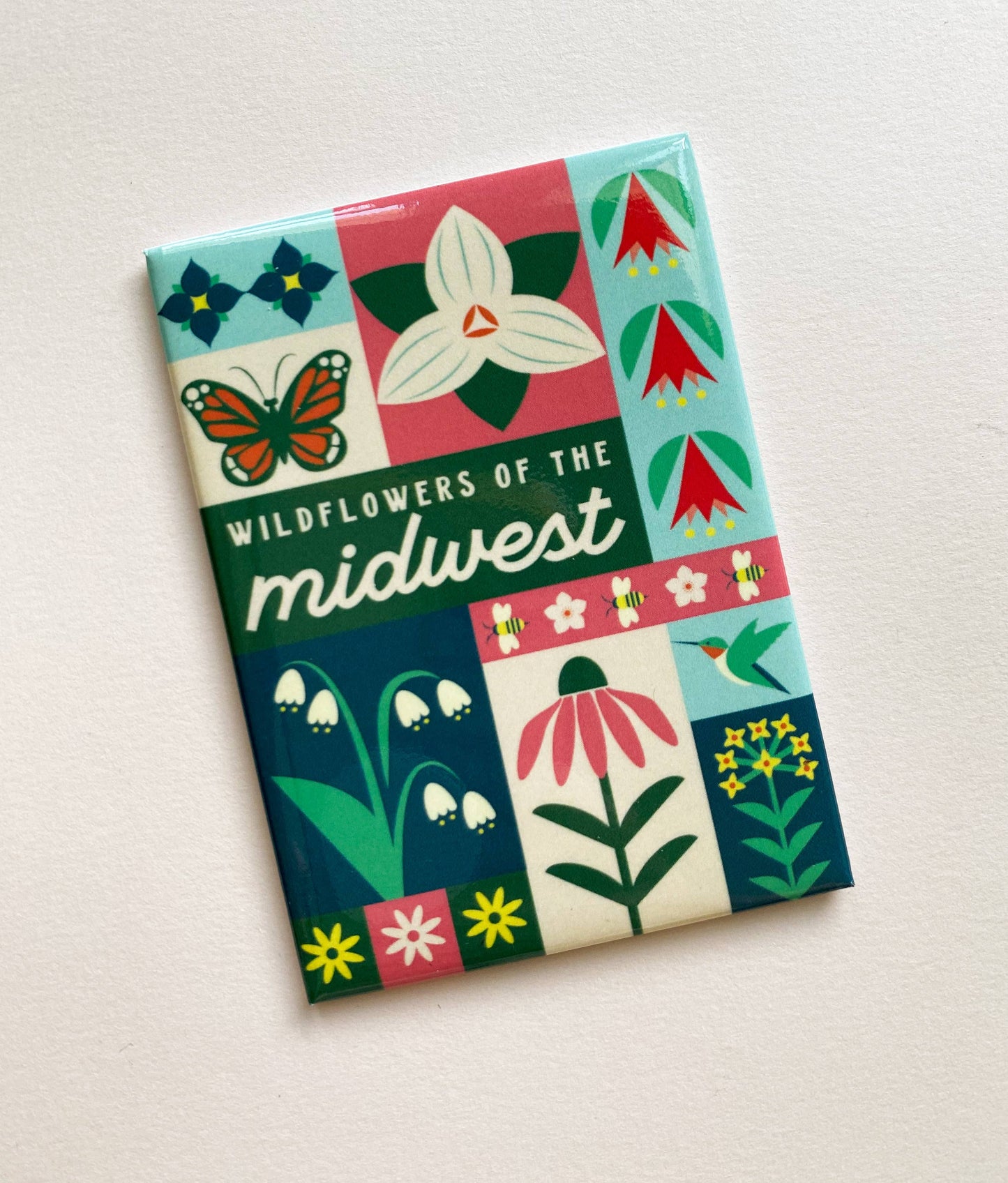Midwest Wildflowers Souvenir Magnet