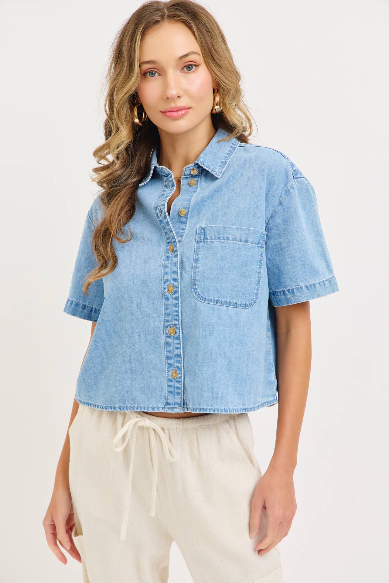 Willow Denim Top