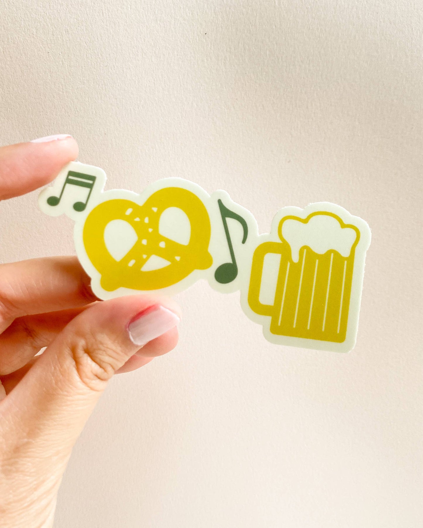 Midwest Party, Pretzel & Beer vinyl sticker 
