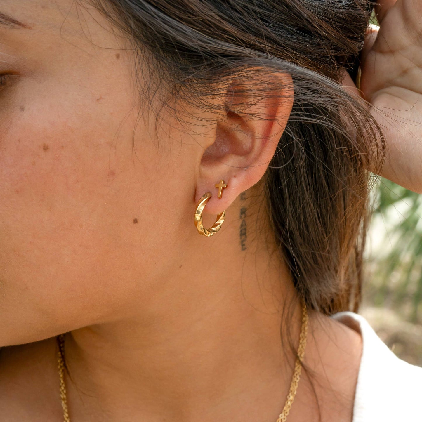 Twisted Hoop Earrings