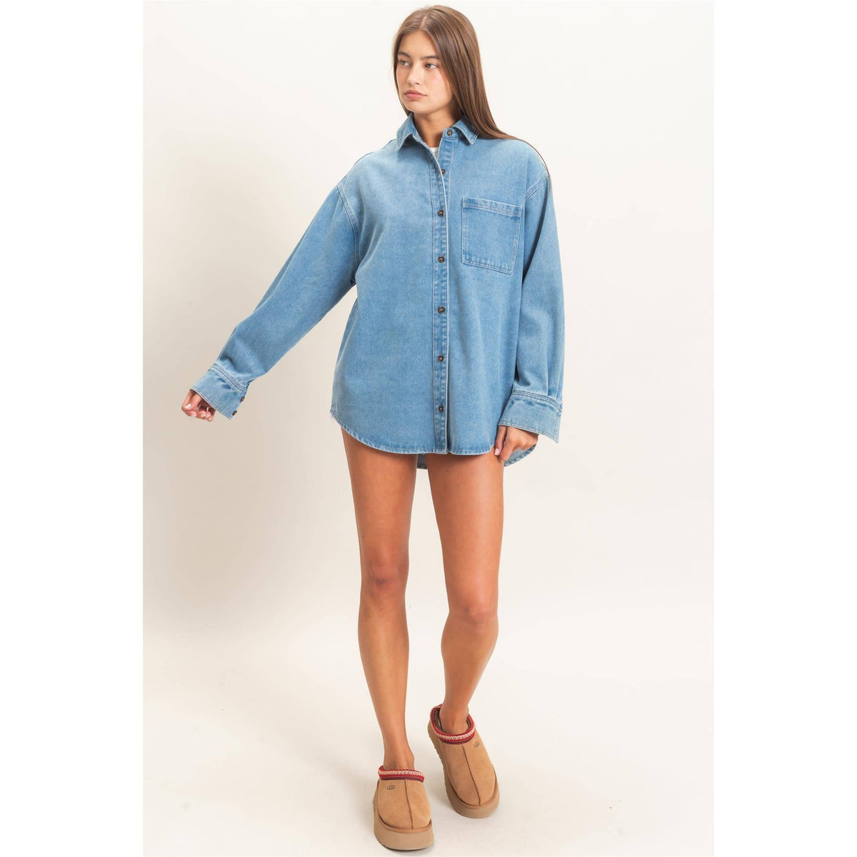Wander Denim Button Up