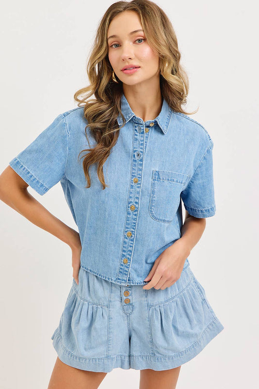 Willow Denim Top