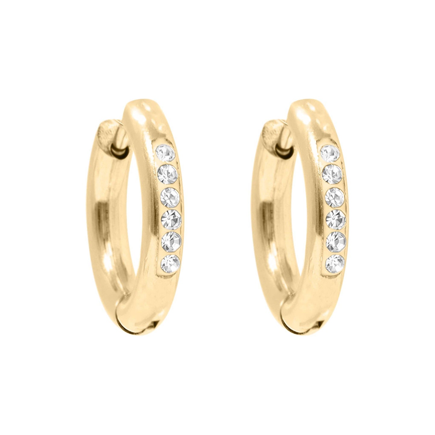 CZ Hoop Earring 15mm