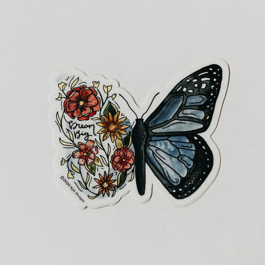 Flower Butterfly Sticker