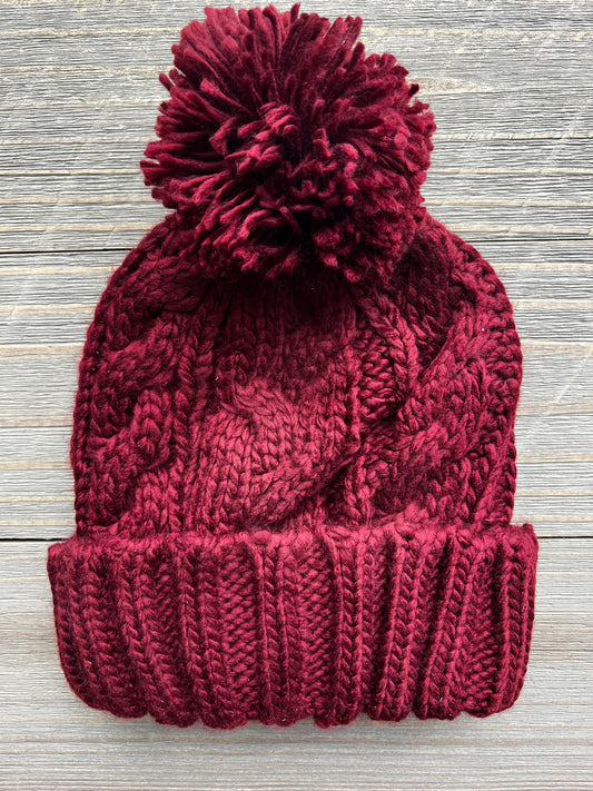 Pom Hat-Burgundy